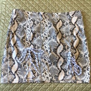Snake Print Skirt